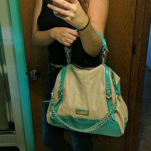 Steve Madden gold chain detail handbag purse